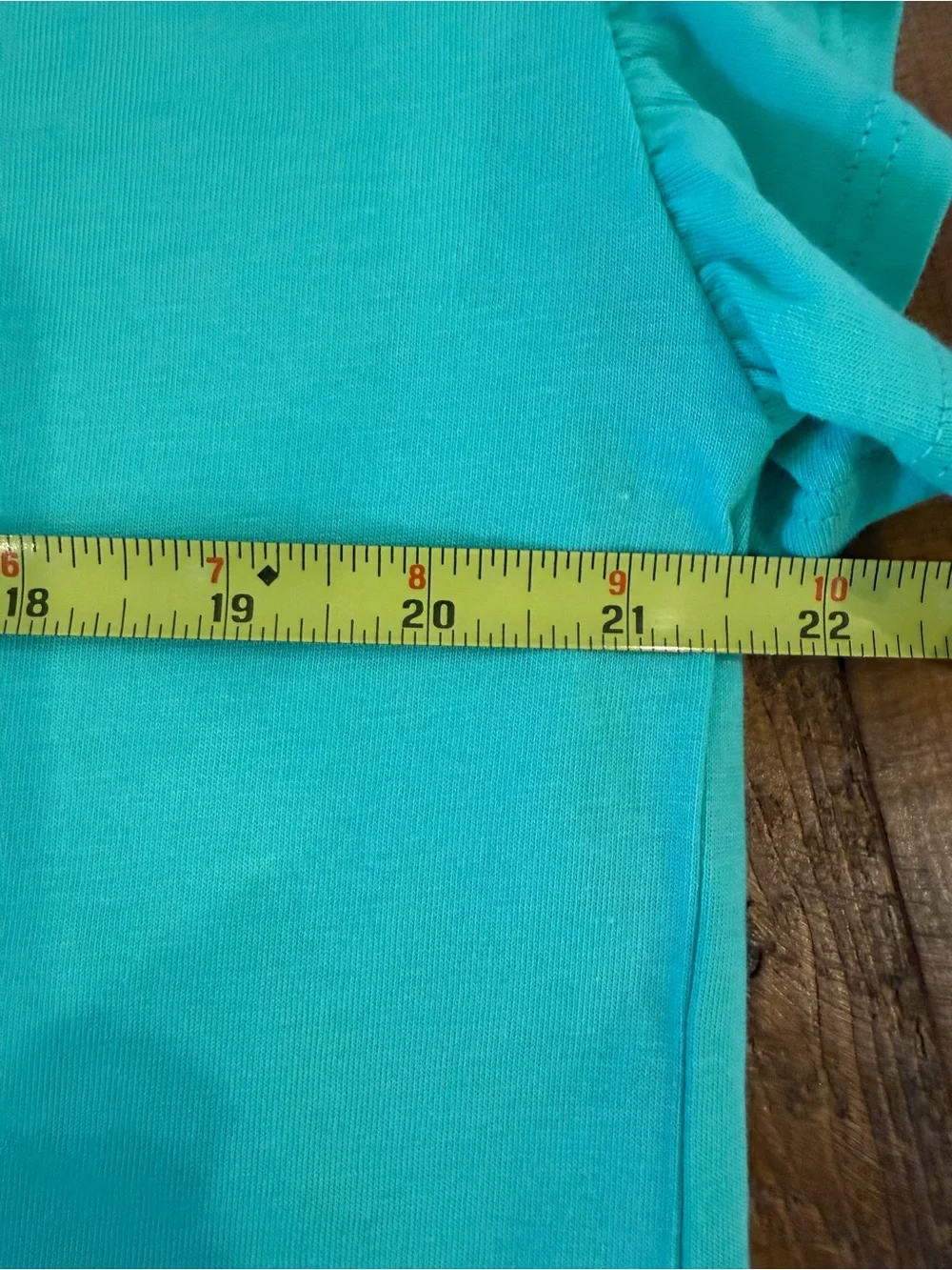 crown & ivy Mint Ruffle Sleeve Short Sleeve Tee NWT